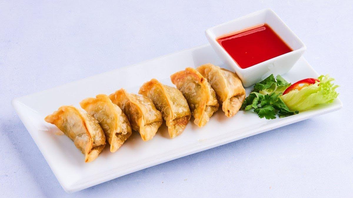 Fritert dumplings (A4) – EatHappy Vegan catering