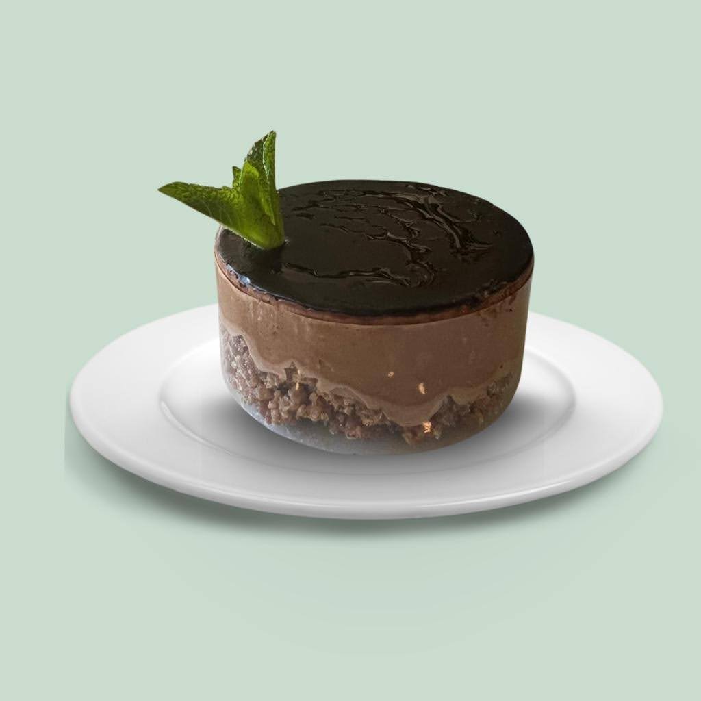 Vegan Chocolate Mousse Crumble (G7) – EatHappy Vegan catering